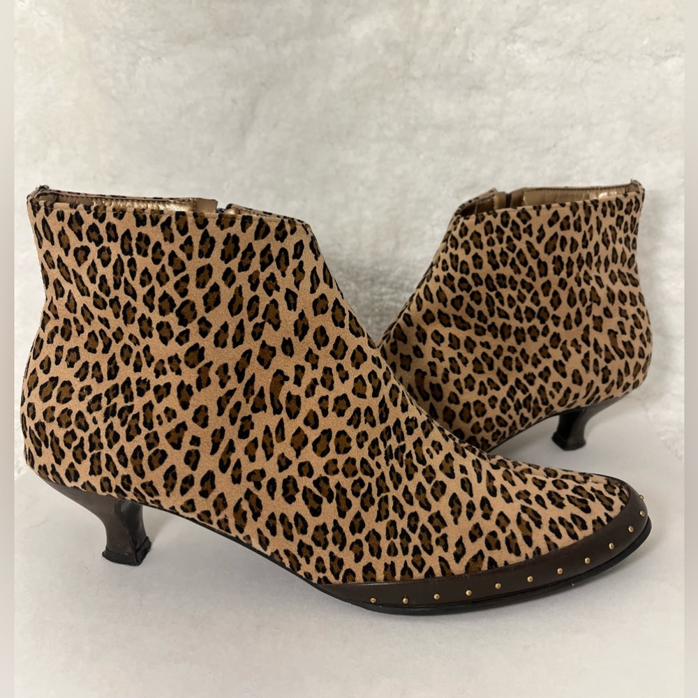 California Magdesians-80s/90s Vintage, USA, Leopard, Kitten Heel, Boot. Size-9N - Picture 2 of 11